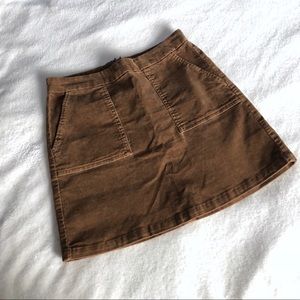 corduroy mini skirt